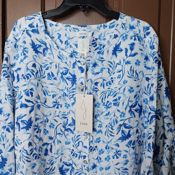 Joie 100% Linen Button Down Women's Top Size 2X - Picture 13 of 13